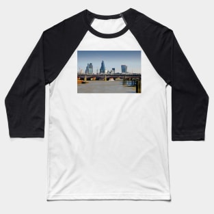 London Cityscape Blackfriars Bridge England Baseball T-Shirt